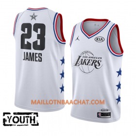 Maillot NBA Los Angeles Lakers LeBron James 23 2019 All-Star Jordan Brand Blanc Swingman - Enfant